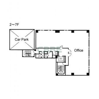 2階〜7階 平面図