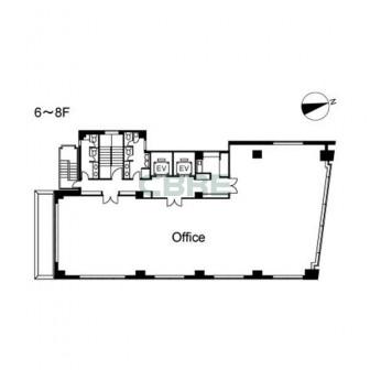 6階〜8階 平面図