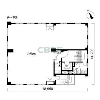 9階〜10階 平面図
