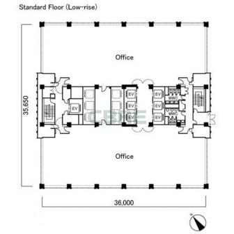 4階〜17階 平面図
