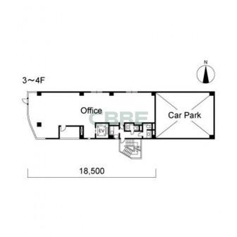 3階〜4階 平面図