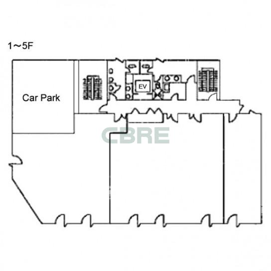 1階〜5階 平面図