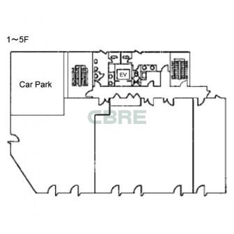 1階〜5階 平面図