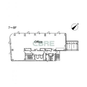 7階〜8階 平面図