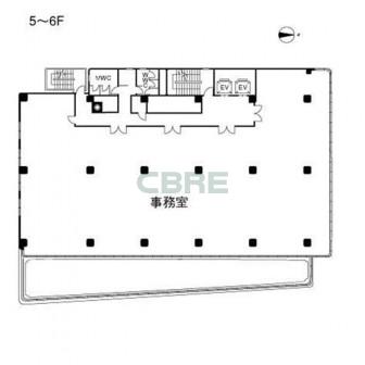 5階〜6階 平面図