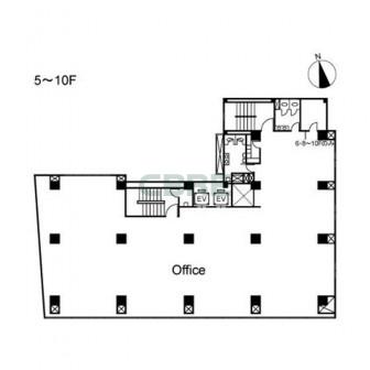 5階〜10階 平面図
