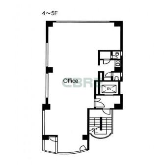 4階〜5階 平面図