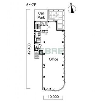 5階〜7階 平面図