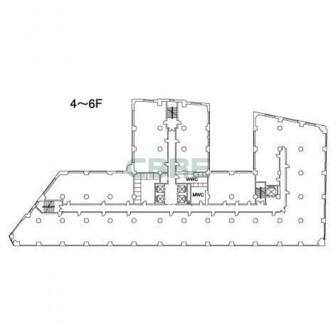 4階〜6階 平面図