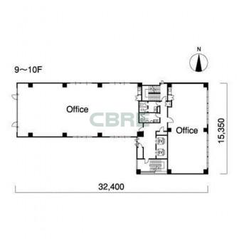 9階〜10階 平面図
