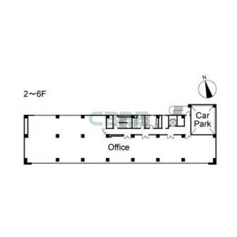 2階〜6階 平面図