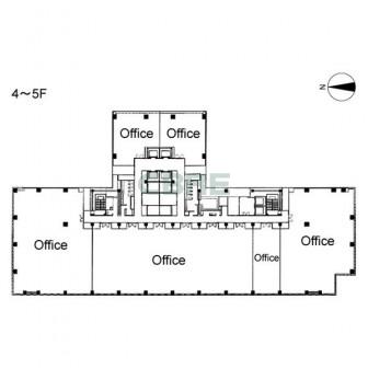 4階〜5階 平面図