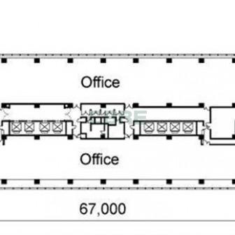 3階〜18階 平面図