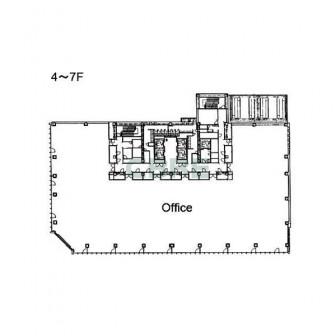 4階〜7階 平面図