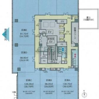 10階〜14階 平面図