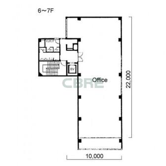 6階〜7階 平面図