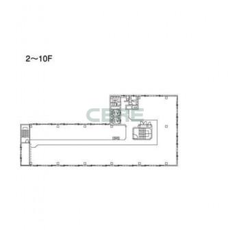 2階〜10階 平面図