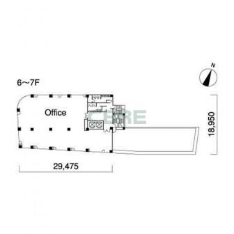 6階〜7階 平面図