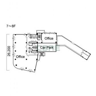 7階〜8階 平面図