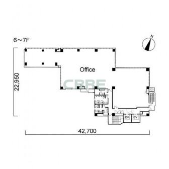 6階〜7階 平面図