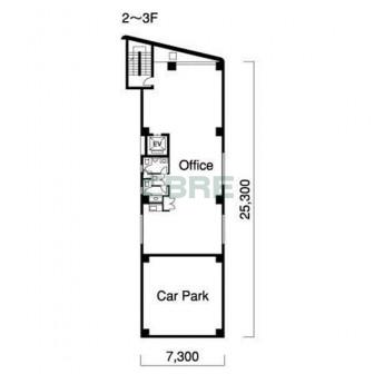2階〜3階 平面図