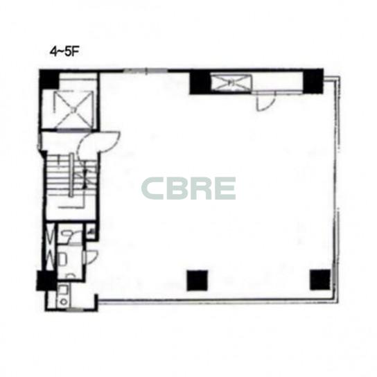 4階〜5階 平面図