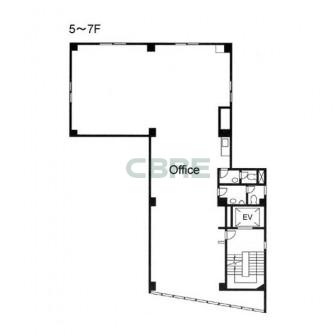 5階〜7階 平面図