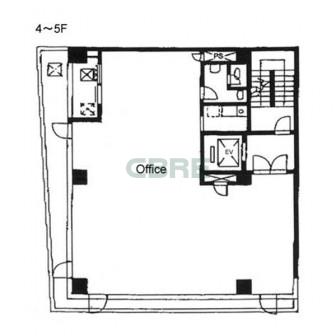 4階〜5階 平面図