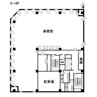 4階〜6階 平面図