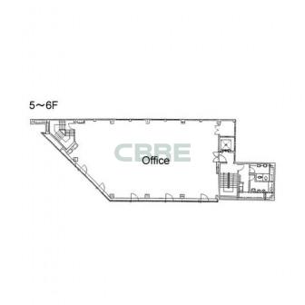 5階〜6階 平面図