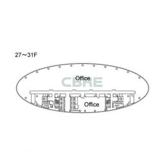 27階〜31階 平面図