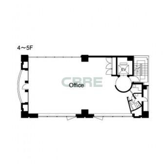 4階〜5階 平面図
