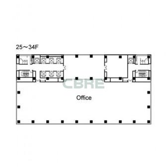 25階〜34階 平面図