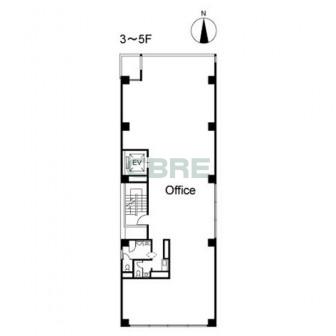 3階〜5階 平面図