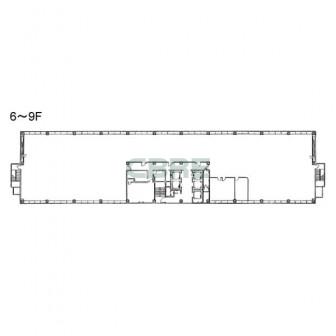 6階〜9階 平面図