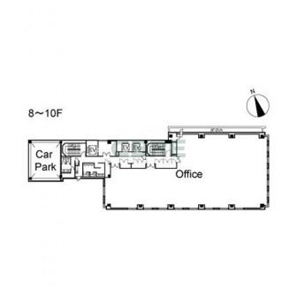 8階〜10階 平面図