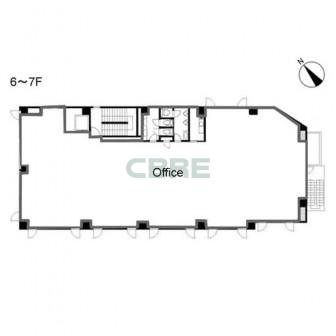 6階〜7階 平面図