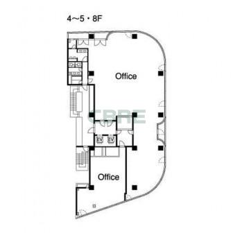 4階〜5階 平面図