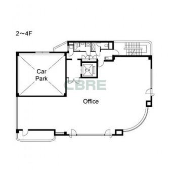 2階〜4階 平面図