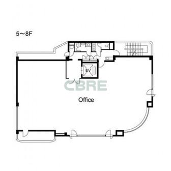 5階〜8階 平面図