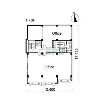 1階〜3階 平面図