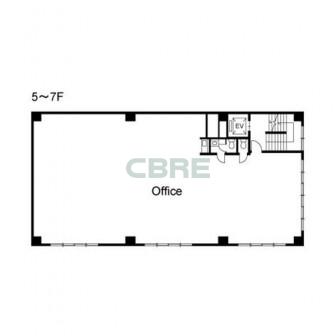 5階〜7階 平面図