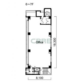 6階〜7階 平面図