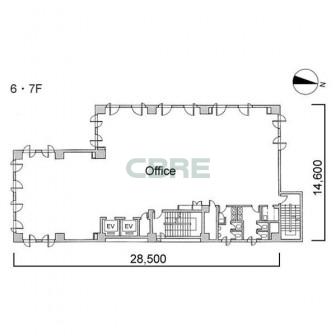 6階〜7階 平面図