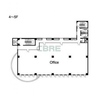 4階〜5階 平面図