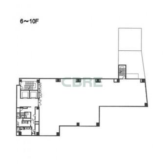 6階〜10階 平面図