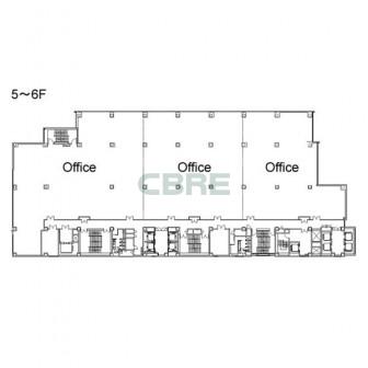 5階〜6階 平面図
