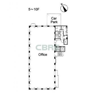 5階〜10階 平面図