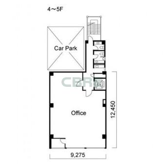 4階〜5階 平面図