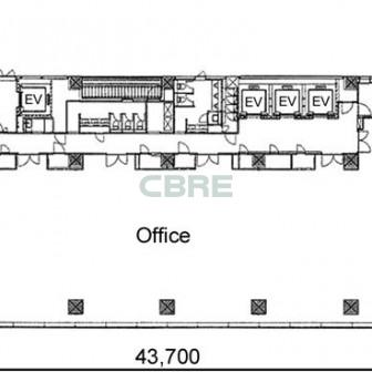 3階〜11階 平面図